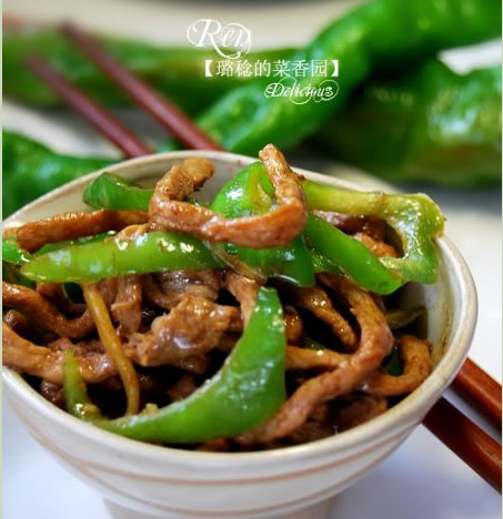 青椒炒肉絲的做法 青椒炒肉絲的做法