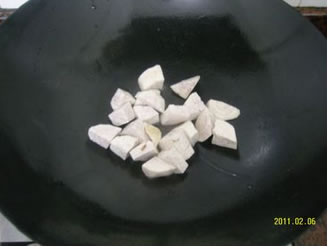 蒜香芋頭茼蒿的做法圖文步驟