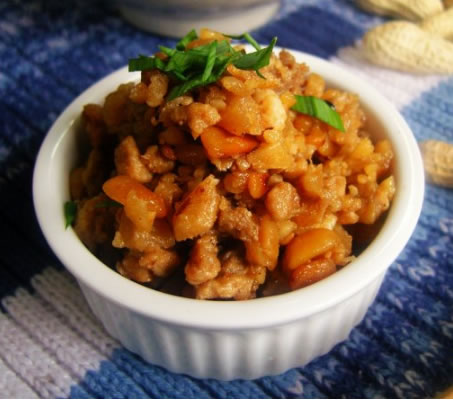 花生肉末炒蘿卜干的做法圖文步驟