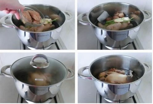 黑茶燉土雞的做法圖文步驟