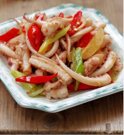 姜蔥魷魚卷的做法圖文步驟