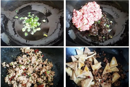 肉沫燉豆腐的做法圖文步驟