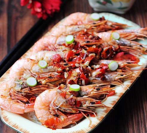 鮮辣粉絲蒸海蝦的做法 鮮辣粉絲蒸海蝦的做法