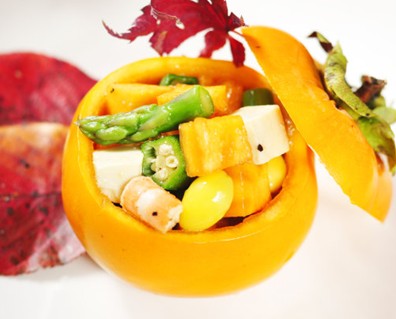 鮮柿白果沙拉的做法 鮮柿白果沙拉的做法