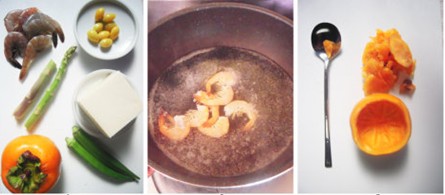 鮮柿白果沙拉的做法圖文步驟