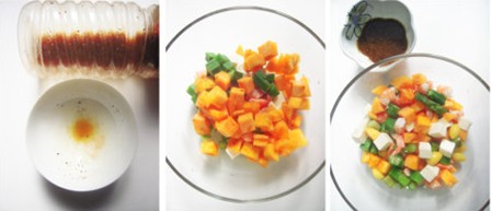 鮮柿白果沙拉的做法圖文步驟