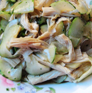 涼拌腐竹菜瓜的做法 涼拌腐竹菜瓜的做法