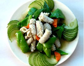 白炒墨魚(yú)卷的做法 白炒墨魚(yú)卷的做法