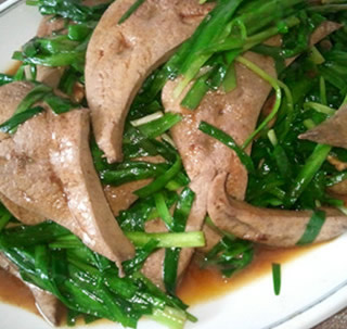 韭菜炒豬肝的做法 韭菜炒豬肝的做法