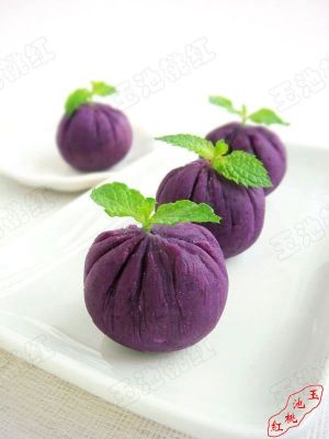 紫薯茶巾絞的做法 紫薯茶巾絞的做法