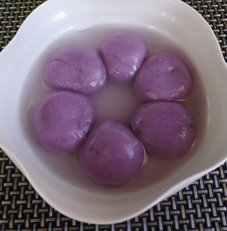 果干紫山藥湯圓的做法 果干紫山藥湯圓的做法