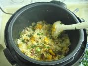 金瓜臘腸燜飯的做法圖文步驟