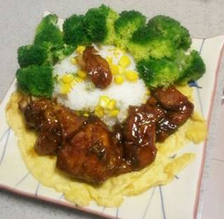 照燒雞胸蛋包飯的做法 照燒雞胸蛋包飯的做法