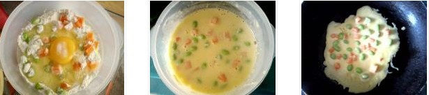 毛豆雞蛋餅的做法圖文步驟