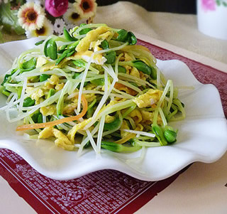 黑豆苗炒雞蛋的做法 黑豆苗炒雞蛋的做法