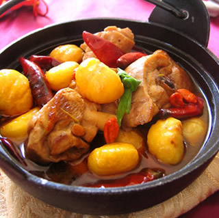 辣燜栗子雞的做法 辣燜栗子雞的做法