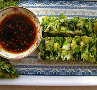 蘸水菠菜糕的做法 蘸水菠菜糕的做法