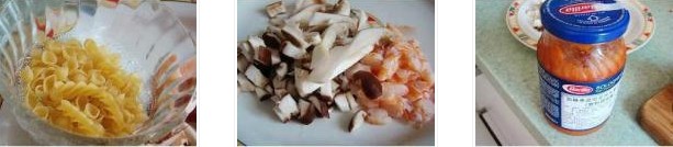 蘑菇蝦仁炒意面的做法圖文步驟