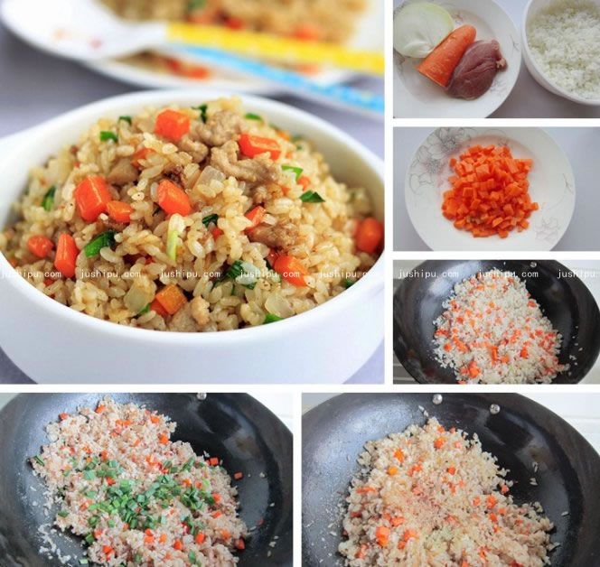 羊肉粒炒飯的做法 www.sk010.cn