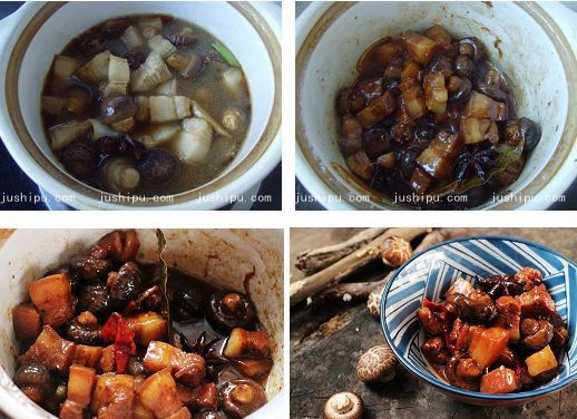 香菇燉肉的做法 www.sk010.cn