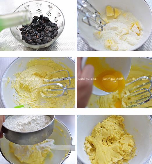 葡萄干奶酥塊的做法 www.sk010.cn