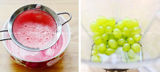 西瓜青提果凍杯的做法 www.sk010.cn