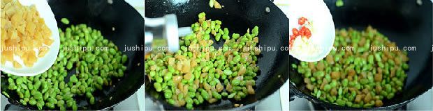 蘿卜干炒毛豆的做法 www.sk010.cn