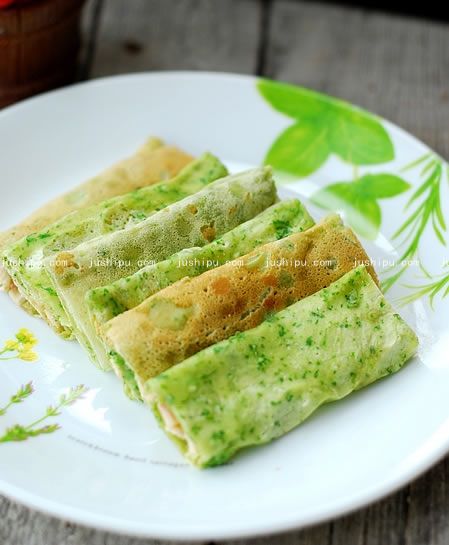 芹香卷煎餅的做法 www.sk010.cn