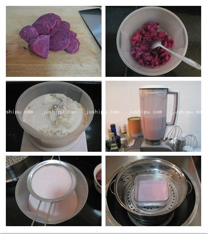 紫薯涼糕的做法 www.sk010.cn