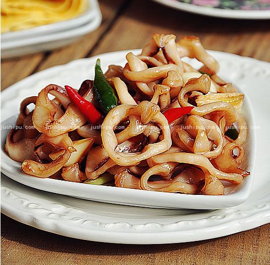 辣炒魷魚(yú)絲的做法 www.sk010.cn