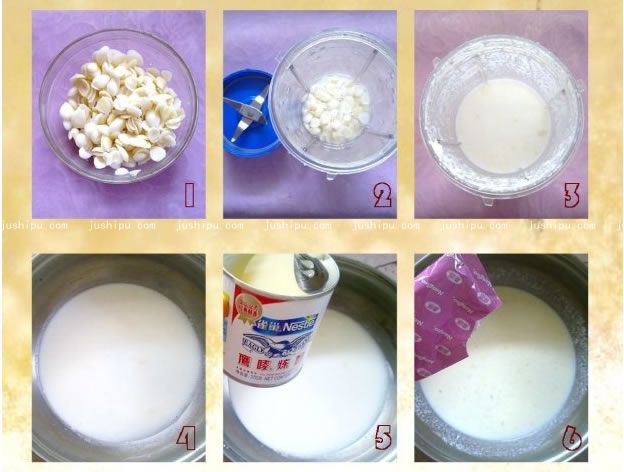 美白嫩膚杏仁茶的做法 www.sk010.cn