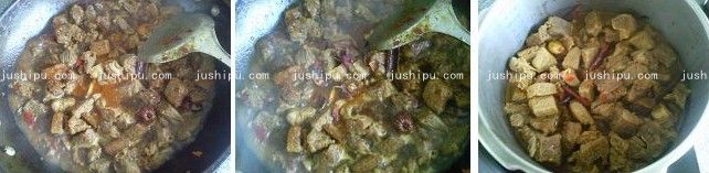 香辣牛腩煲的做法 www.sk010.cn