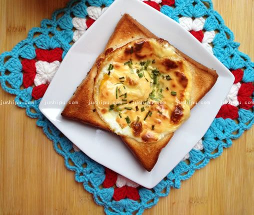 芝士蔥香蛋吐司的做法 www.sk010.cn