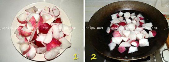 水蘿卜燒肉的做法 www.sk010.cn