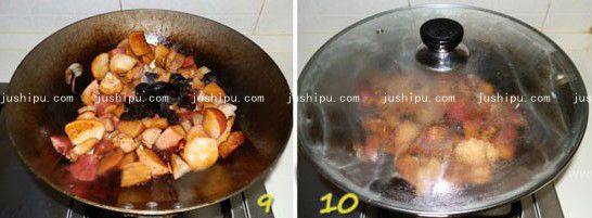 水蘿卜燒肉的做法 www.sk010.cn