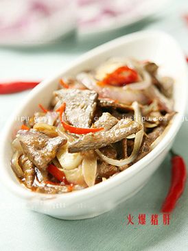 家常菜 火爆豬肝的做法 家常菜 火爆豬肝的做法