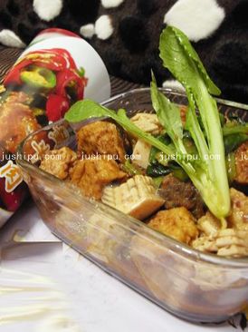 蝦醬小白菜燉豆泡釀肉的做法 蝦醬小白菜燉豆泡釀肉的做法