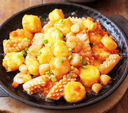 鐵板三鮮的做法 www.sk010.cn