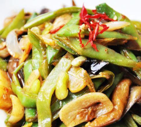 豆角燒茄條的做法 www.sk010.cn