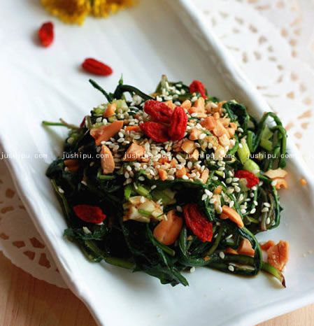 涼拌蒲公英的做法 www.sk010.cn