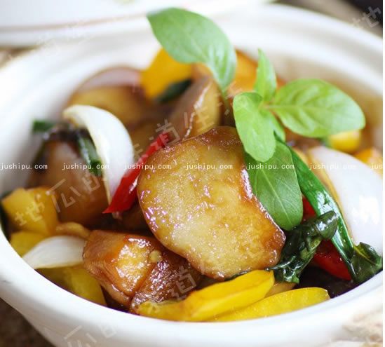 三杯杏鮑菇的做法 www.sk010.cn