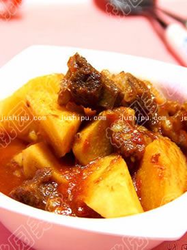 茄汁山藥燒牛脊的做法 茄汁山藥燒牛脊的做法